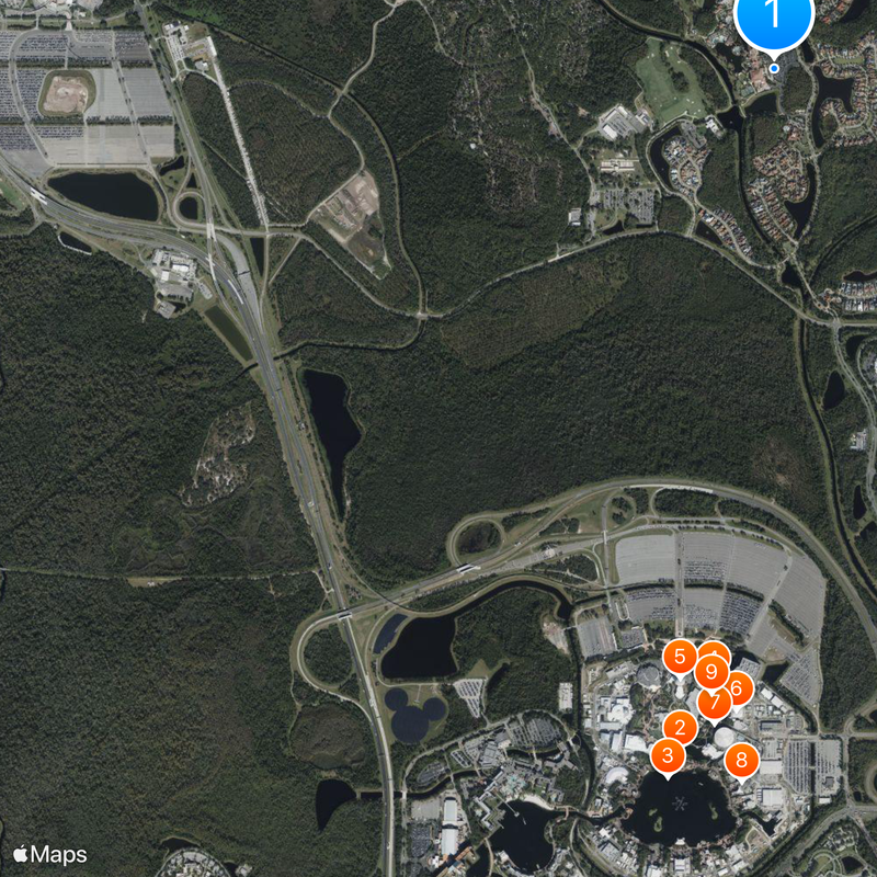 Golden Oak at Walt Disney World Resort Map