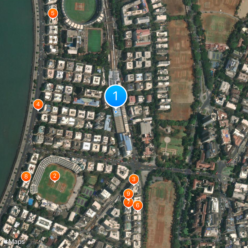 Churchgate railway station Map
