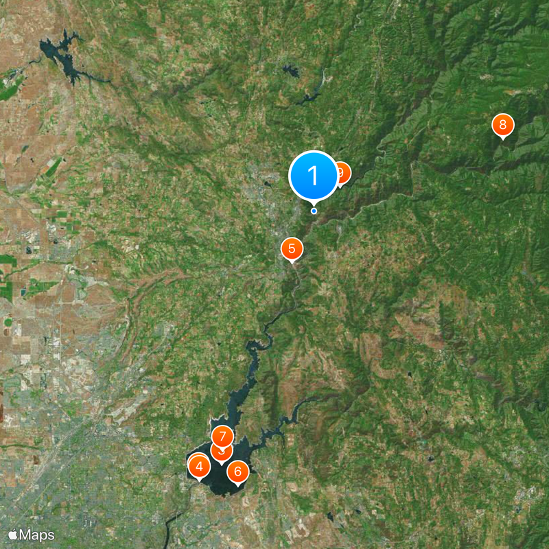 Foresthill Bridge Map