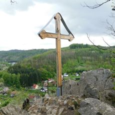 Kříž na vyhlídce v Černých Budách