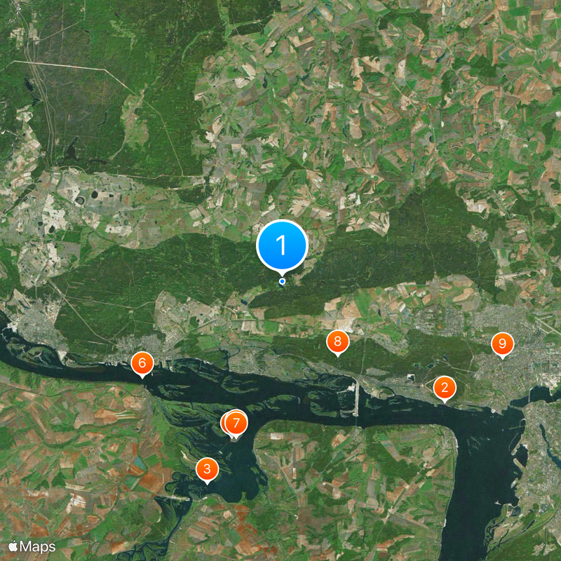 Raifsky Bogoroditsky Monastery Map