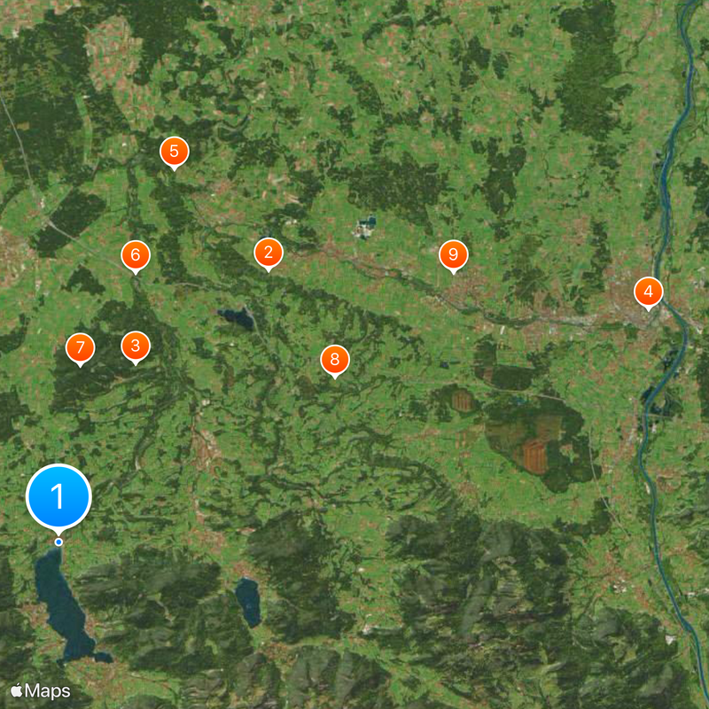 Mangfall Map