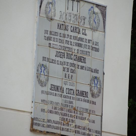 Retablo cerámico-lauda sepulcral, Chella