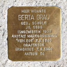 Stolperstein en memoria de Berta Grau