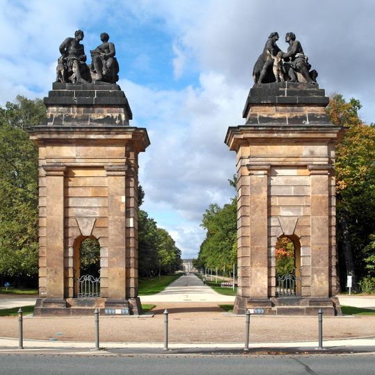 Orthostaten mit Venus und Adonis und Meleager und Atalante