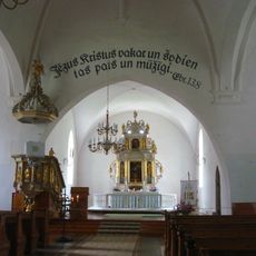 Interior of Church of Saint Catherine in Kuldīga