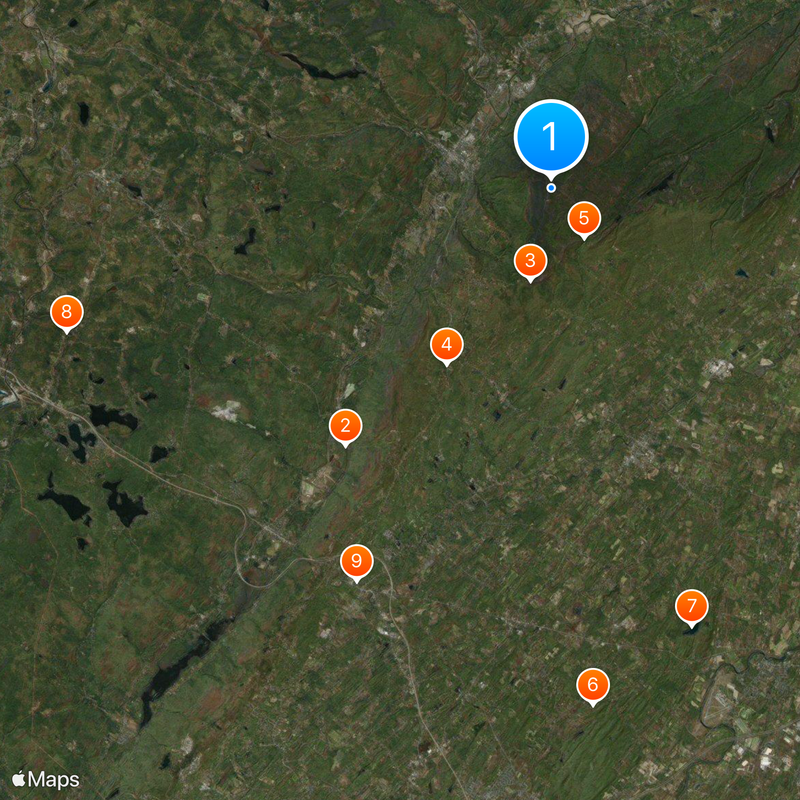 Shawangunk Ridge Map