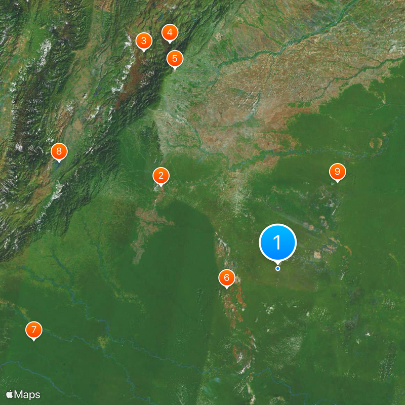 Región Amazónica Mapa