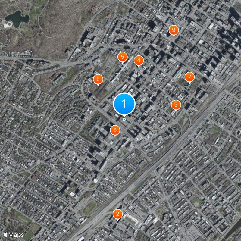 Forum de Montréal Carte