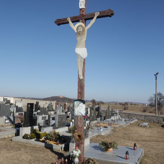 Hřbitovní kříž na Čáslavickém hřbitově