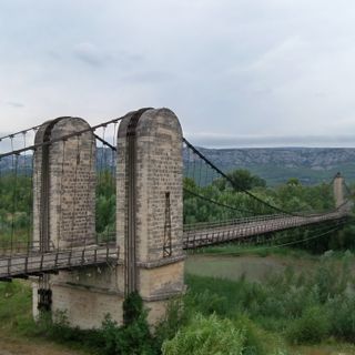 Pont suspendu sur la Durance
