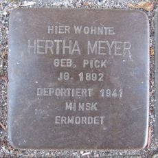 Stolperstein en memoria de Hertha Meyer