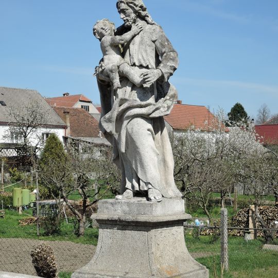 Statue of Saint Joseph on the bridge in Kostelní Vydří