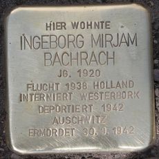 Stolperstein dedicated to Ingeborg Mirjam Bachrach
