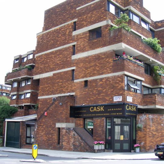 Forsyth House, Pimlico Tram Public House and garden walls