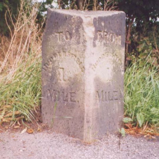 Milestone, Edgerton Road, opp. Luther Place