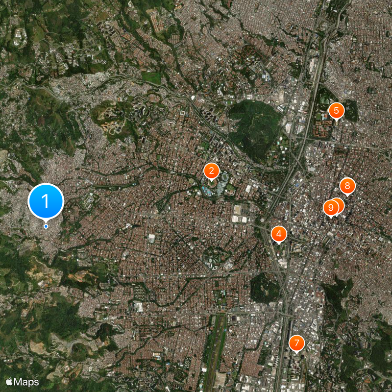 Mirador de la Comuna 13 Map