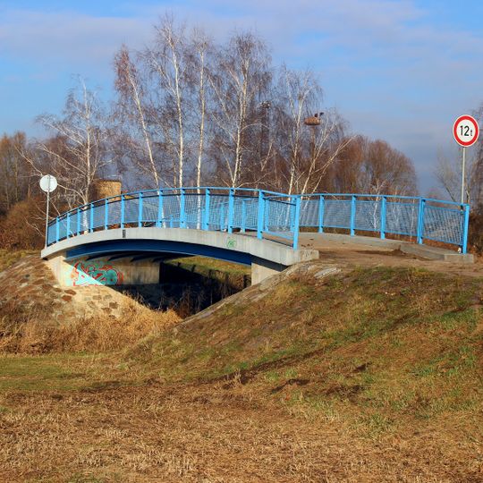Lávka přes ústí Košáteckého potoka