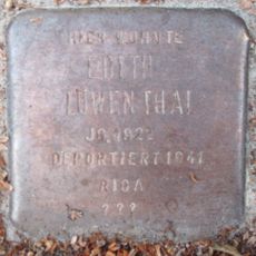 Stolperstein dedicated to Edith Löwenthal