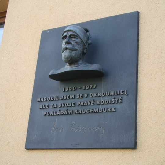 Pamětní deska a busta Jana Zrzavého