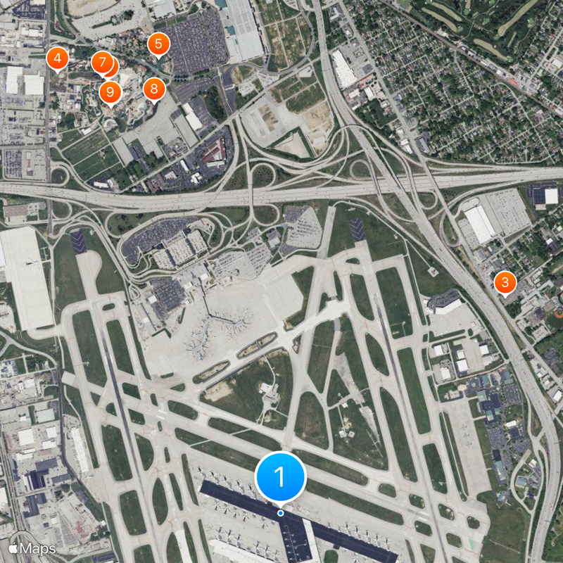 Louisville International Airport Map