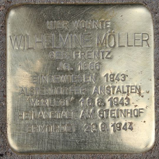 Stolperstein en memoria de Wilhelmine Möller