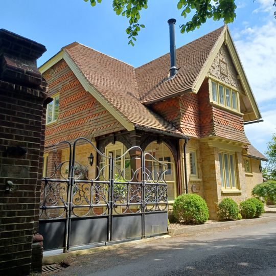 Lodge To West North West Of Lythe Hill House With Gates And Piers