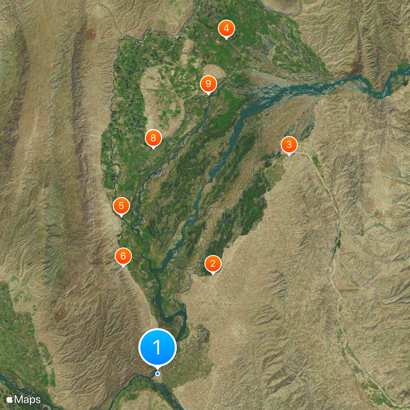 Ai-Khanoum Map