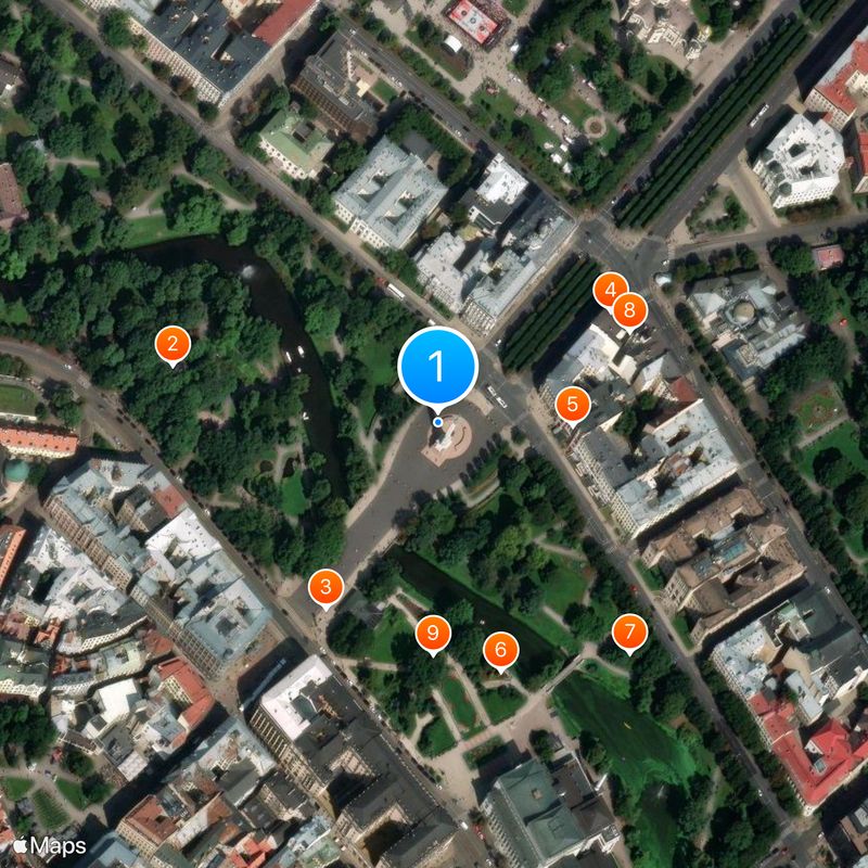 Monument de la Liberté Carte