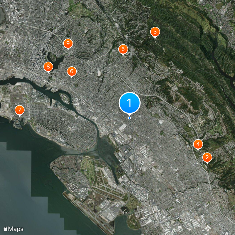 East Oakland Map