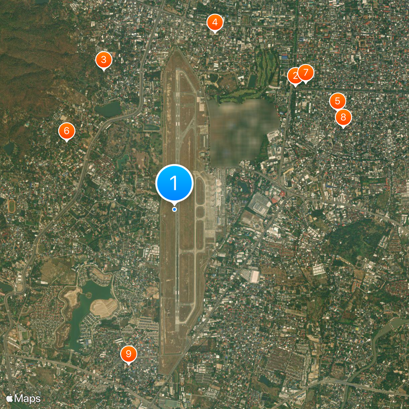 Chiang Mai International Airport Map