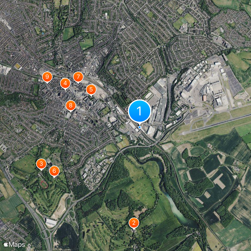 Luton Airport Parkway railway station Map
