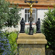 Wayside cross in Podbořanská street in Žitenice
