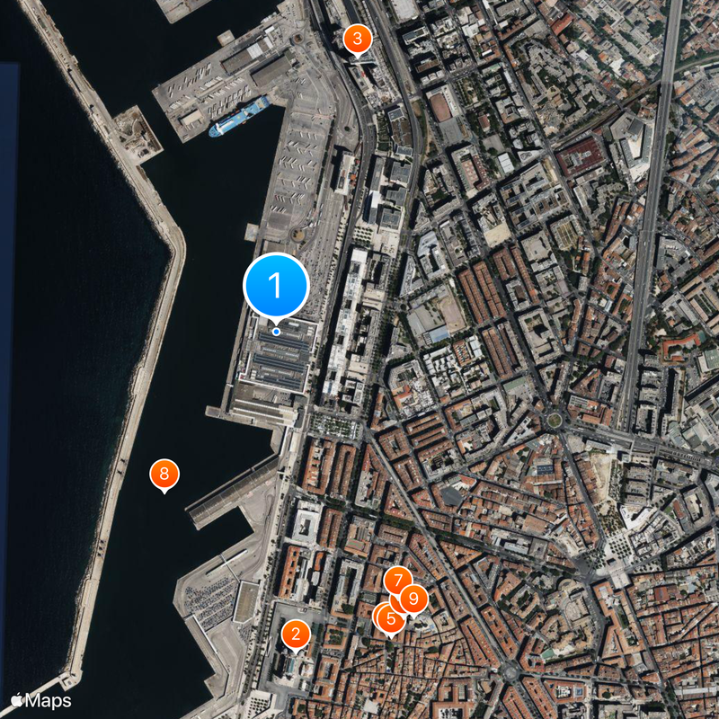 Centre commercial Les Terrasses du Port Map