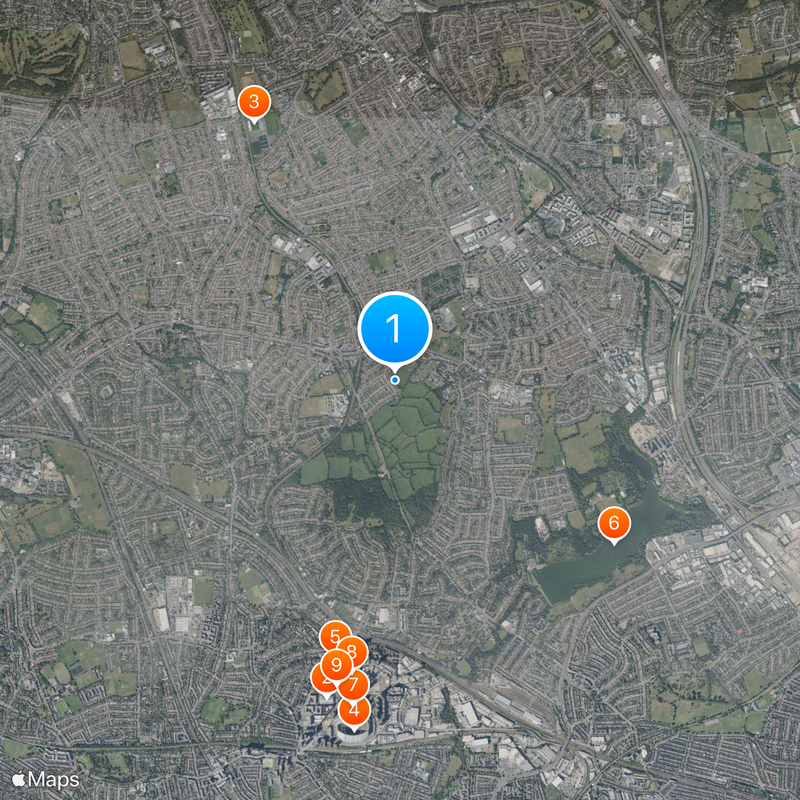 Kingsbury Map