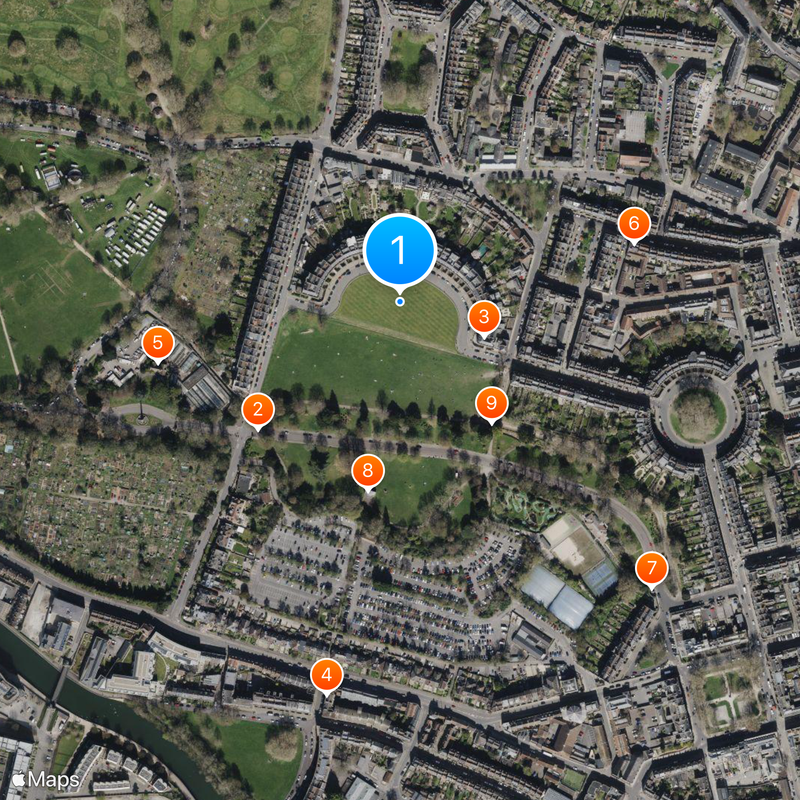 Royal Crescent Kaart