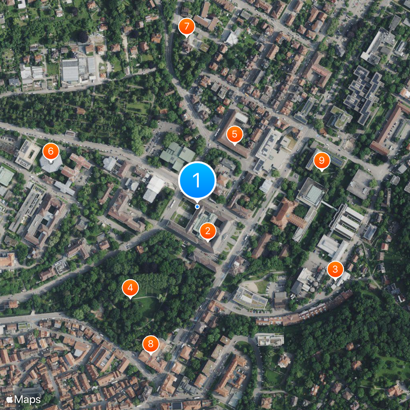 University of Tübingen Map