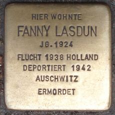 Stolperstein dedicated to Fanny Lasdun