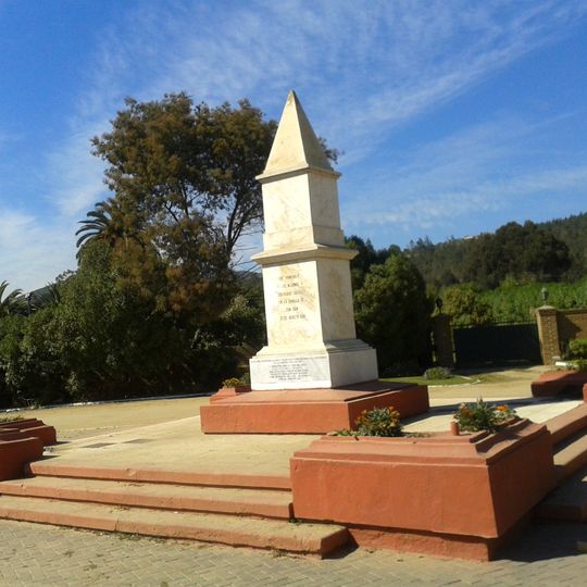 Réplica del monolito en memoria de los caídos en la Batalla de Concón