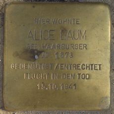 Stolperstein en memoria de Alice Baum