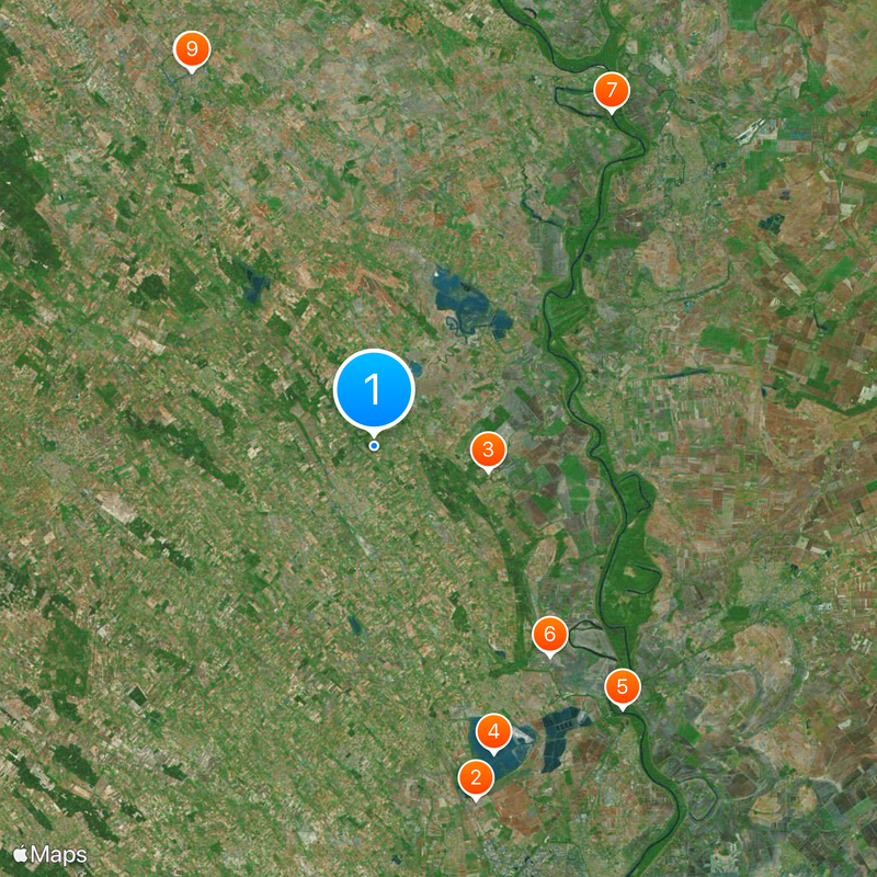 Pannonische Tiefebene Karte