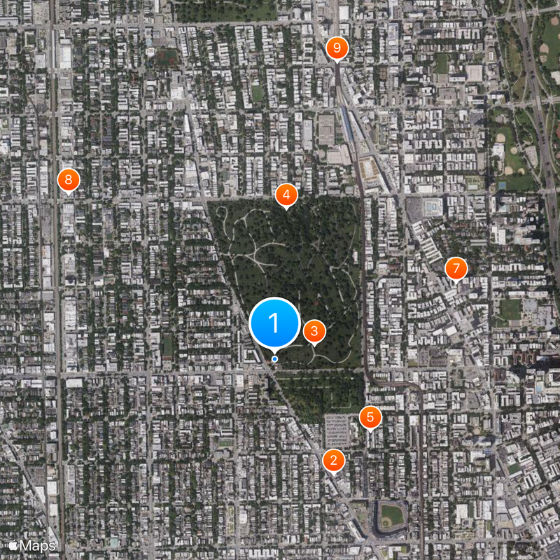 Graceland Cemetery Mapa
