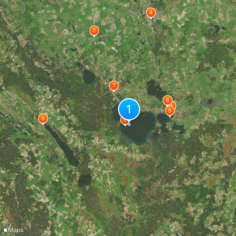 Narač Map
