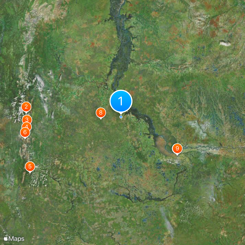 Nyagan Map