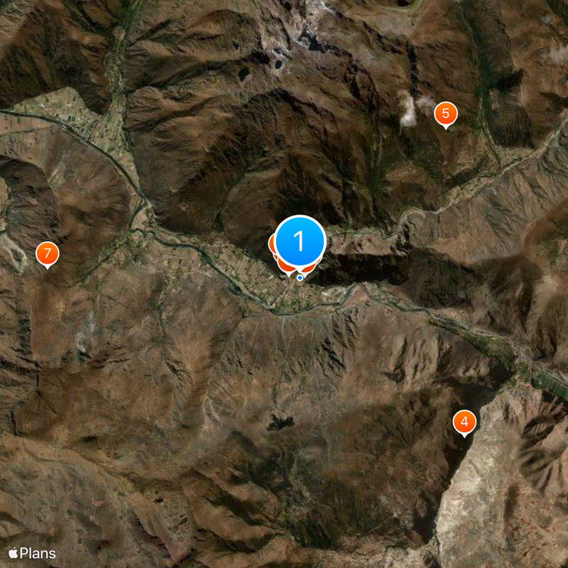 Inca Trail to Machu Picchu Mapa