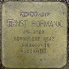 Stolperstein dedicated to Ernst Hofmann