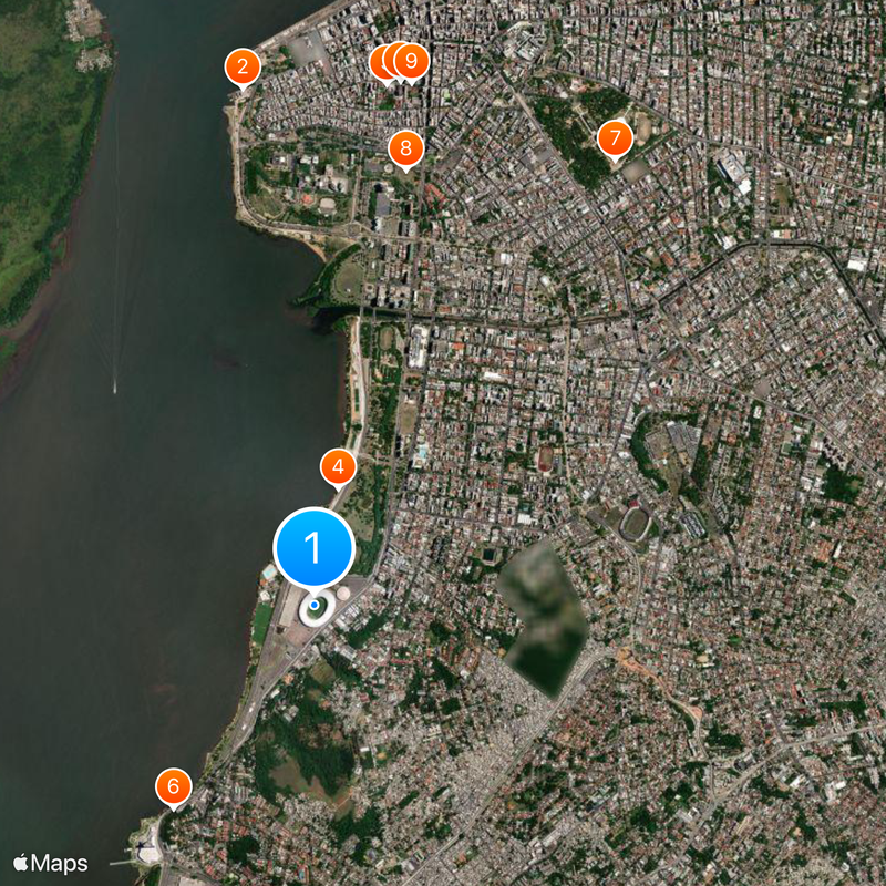 Stade José-Pinheiro-Borba Carte