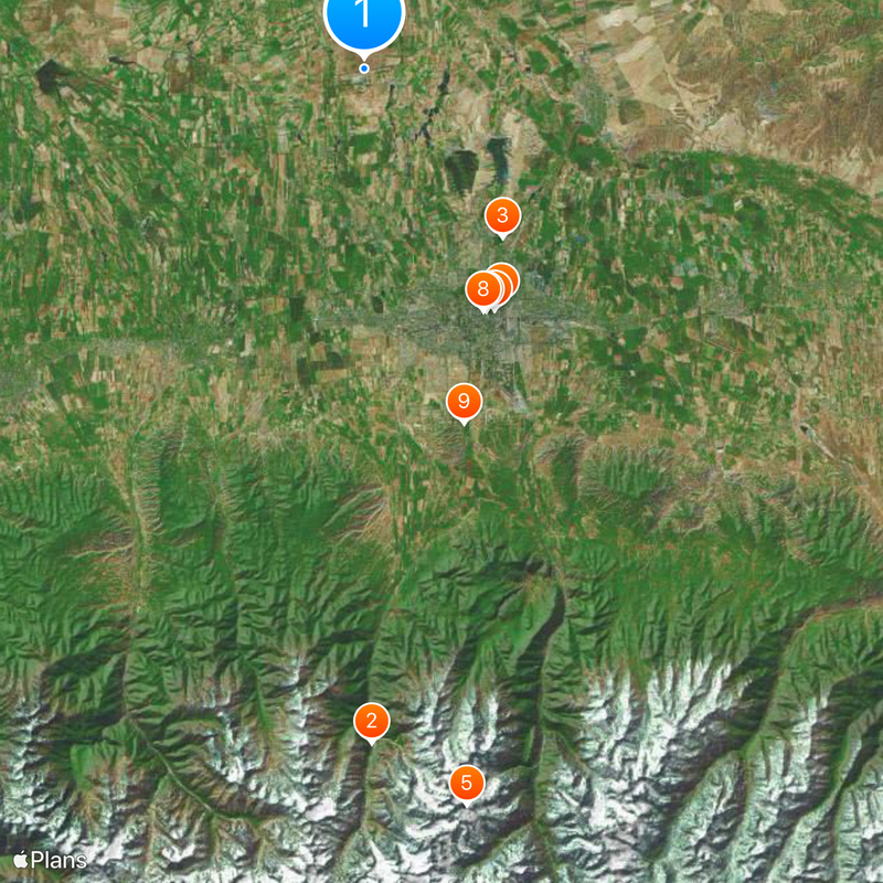 Port lotniczy Biszkek Mapa