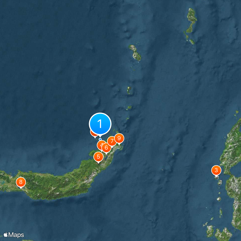 Bunaken Island Map