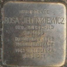 Stolperstein en memoria de Rosa Jelenkiewicz